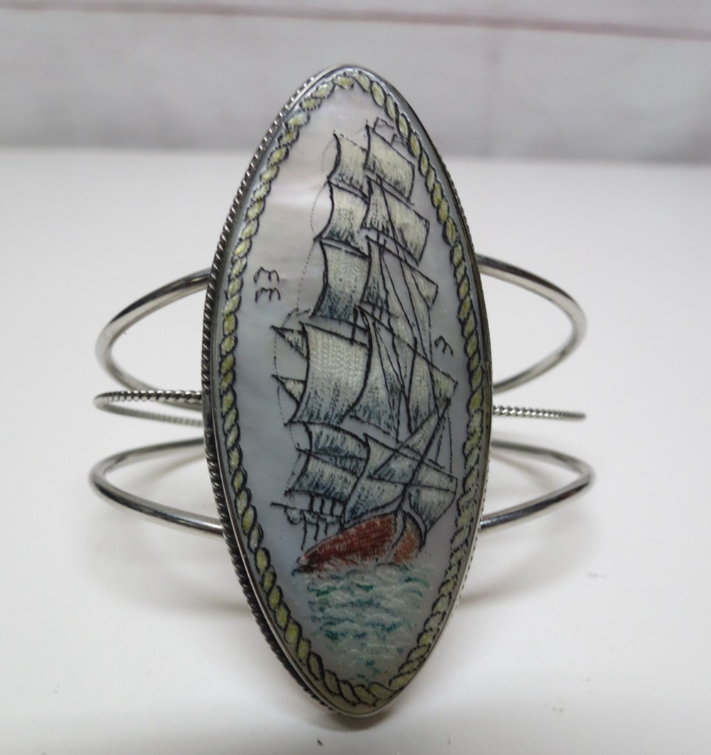 Vitg Sailing Ship Tall Ship Nautical Cuff Bracelet Philippines Petite